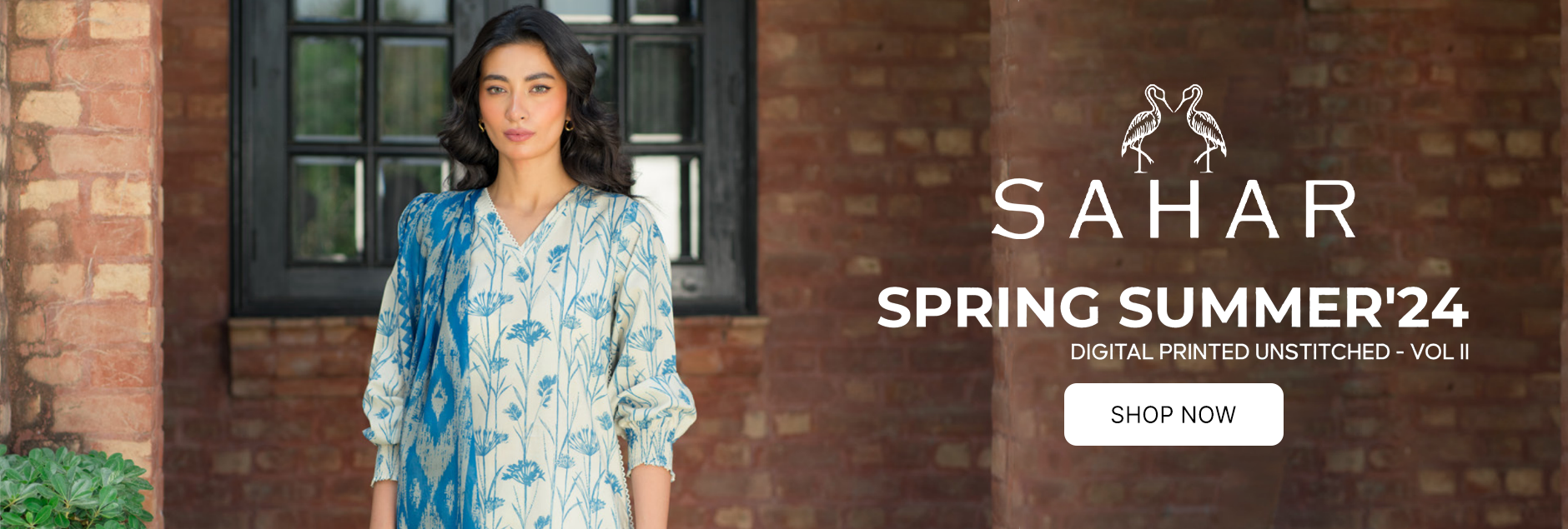 Sahar Spring Digital Printed Lawn 3Pcs Collection 2024 Vol-02