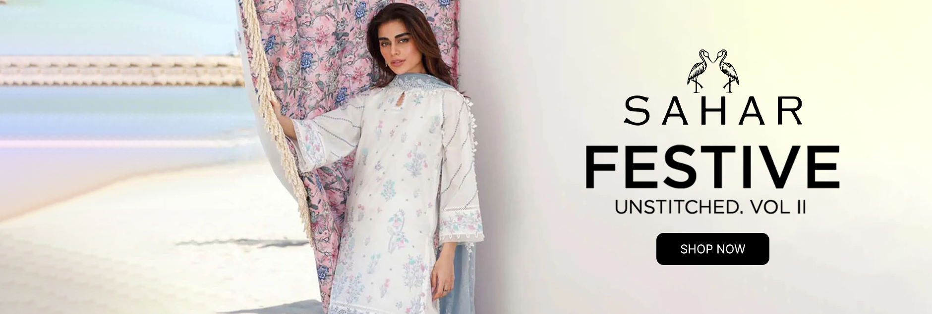 Sahar Unstitched Lawn Chikankari Collection 2024 Vol-2