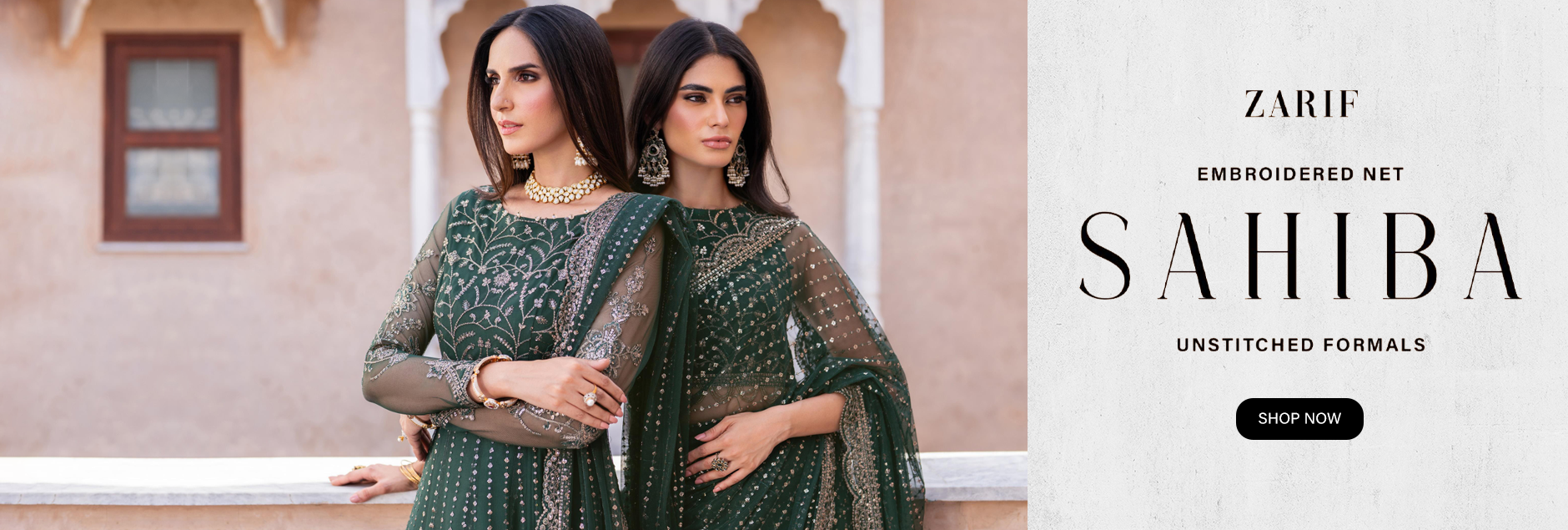 Sahiba By Zarif Formals Embroidered Net Unstitched Collection 2025