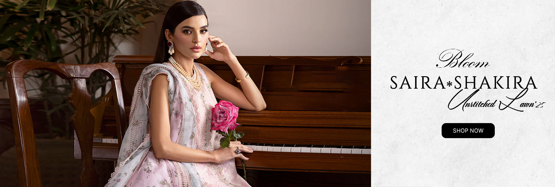 Crimson Bloom By Saira Shakira Lawn Unstitched Collection 2025