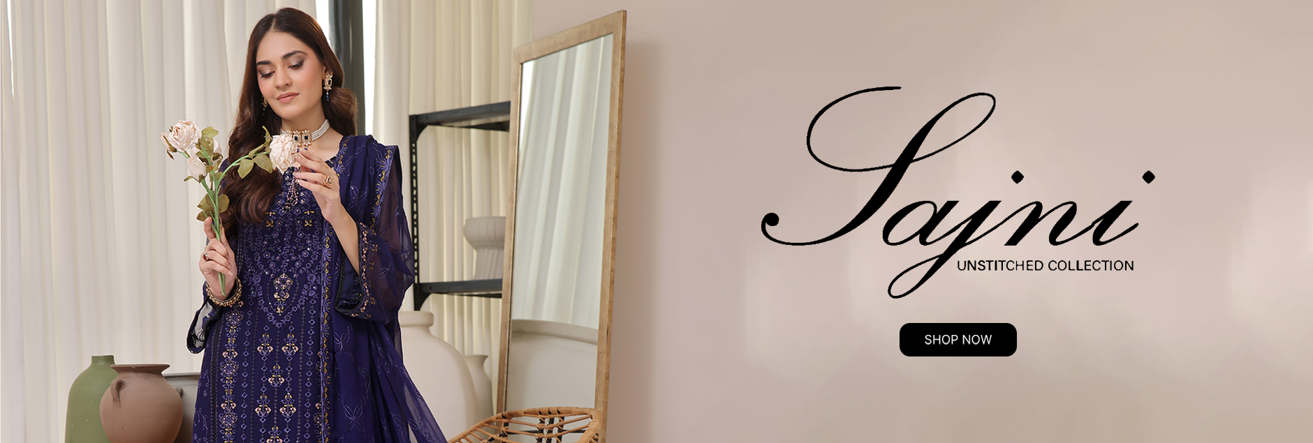 Sajni By Shamooz Chiffon Unstitched Collection 2024