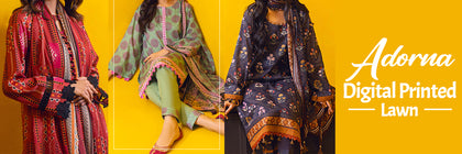 Adorna Digital Printed Lawn