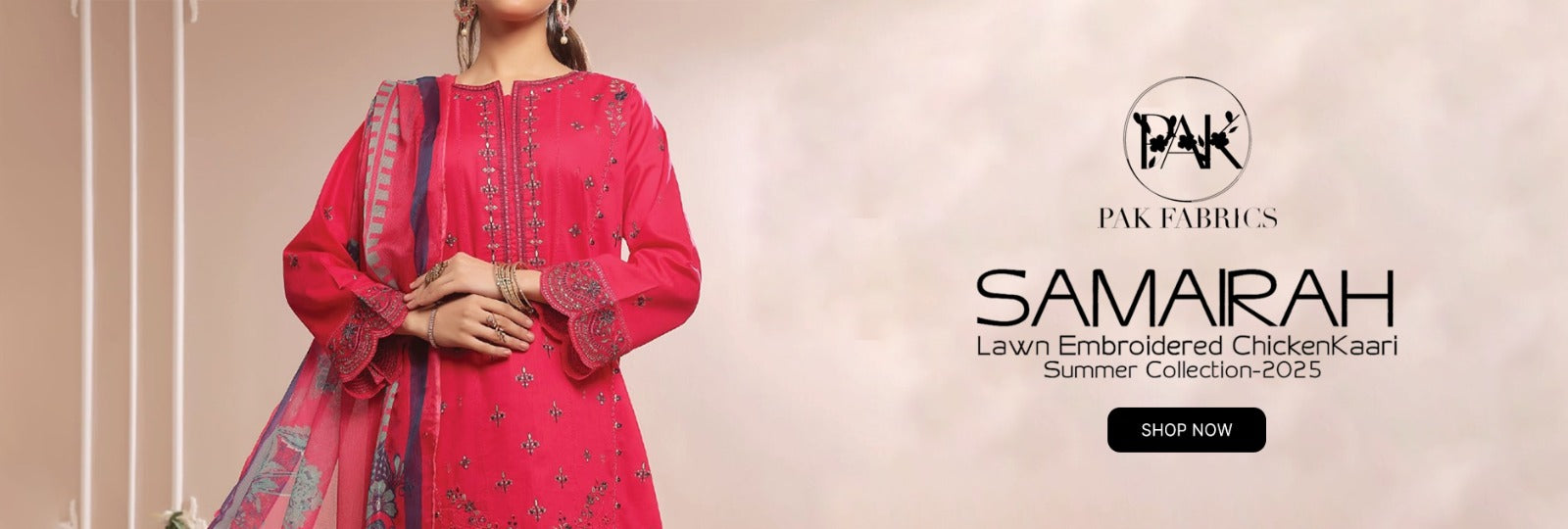 Samairah by Pak Fabrics Embroidered Chikankari Lawn Collection 2025