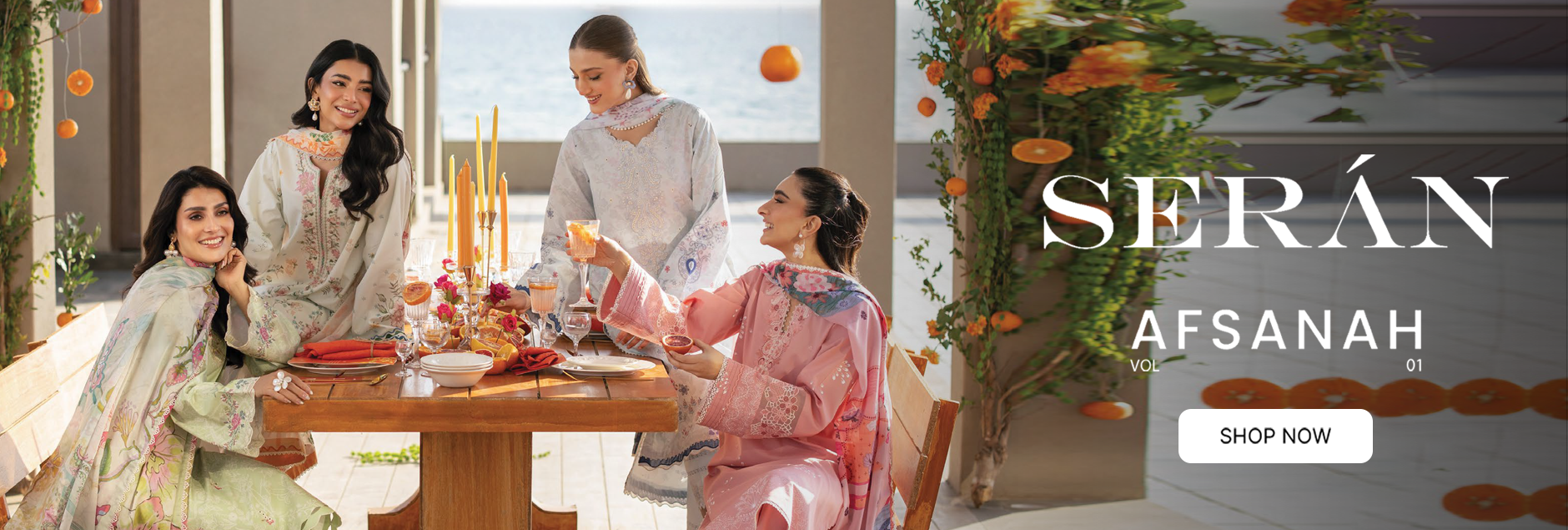 Afsanah By Seran Festive Unstitched Collection 2026 Vol-01