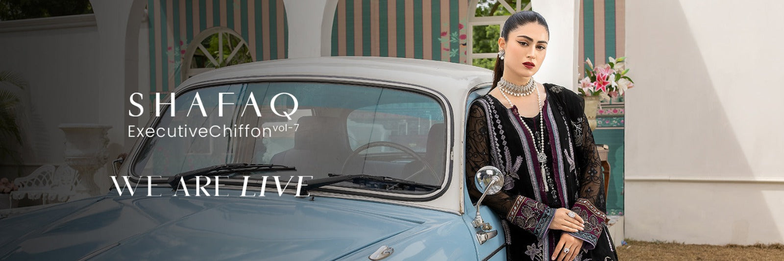 Shafaq By Flossie Unstitched Executive Chiffon Collection 2023 Vol-7