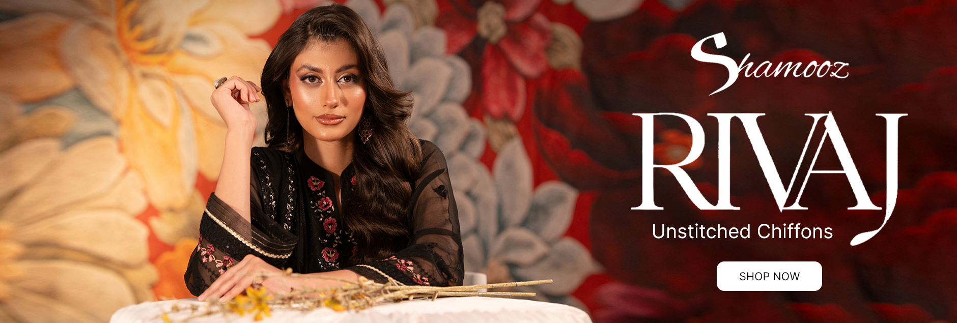 Rivaj By Shamooz Chiffons Unstitched Collection 2025