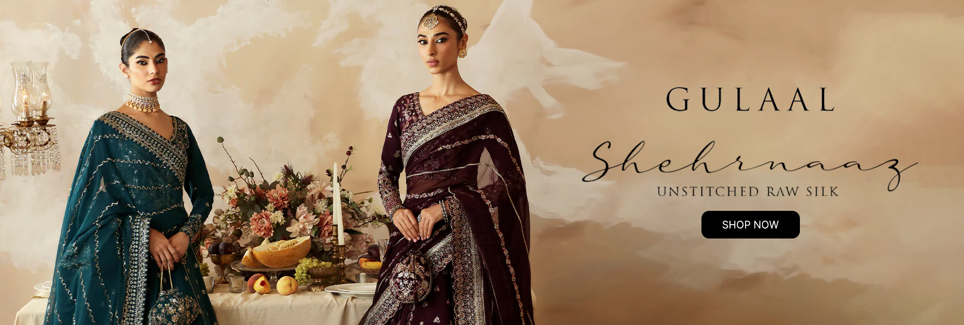 Shehrnaaz By Gulaal Raw Silk Collection Unstitched 2024