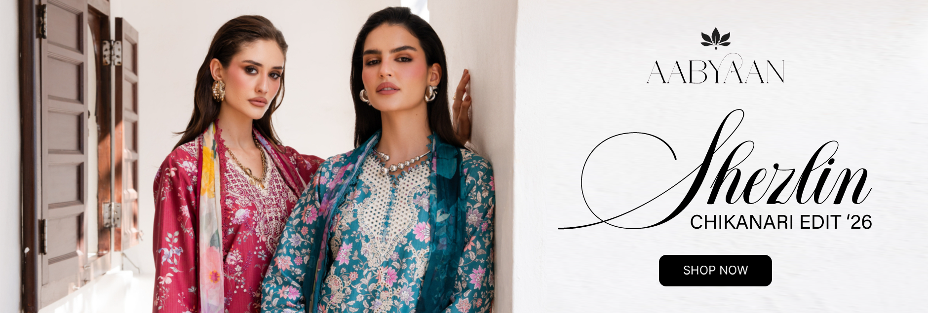 Shezlin By Aabyaan Chikankari Unstitched Edit 2026