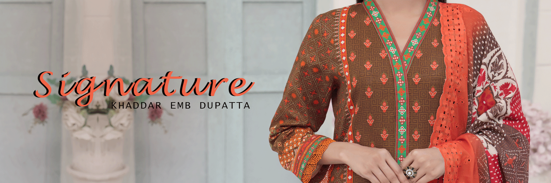 VS Textile Signature Embroidery Khaddar Collection 2023