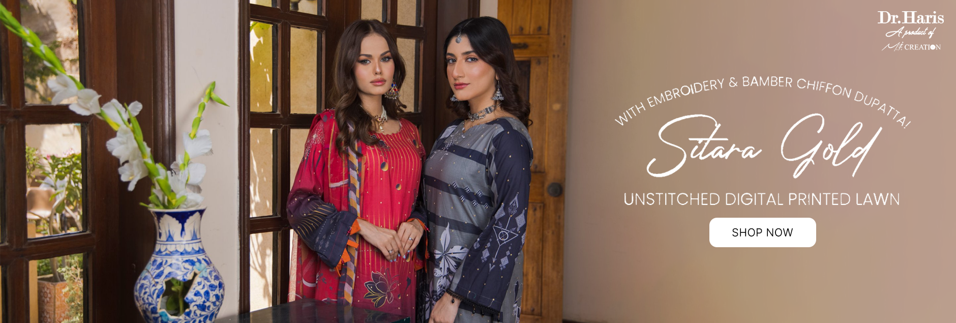 Sitara Gold By Schick Embroidered Lawn Collection 2024