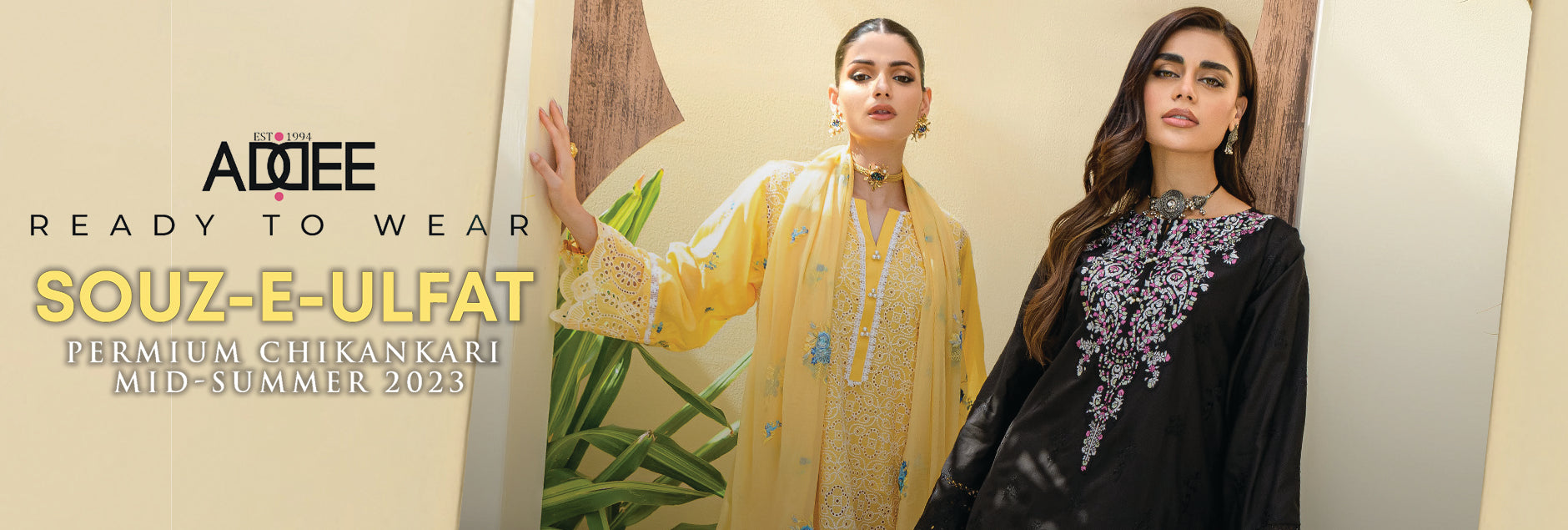 Souz-E-Ulfat By Addee Premium Chikankari Mid Summer Collection - Ready To Wear