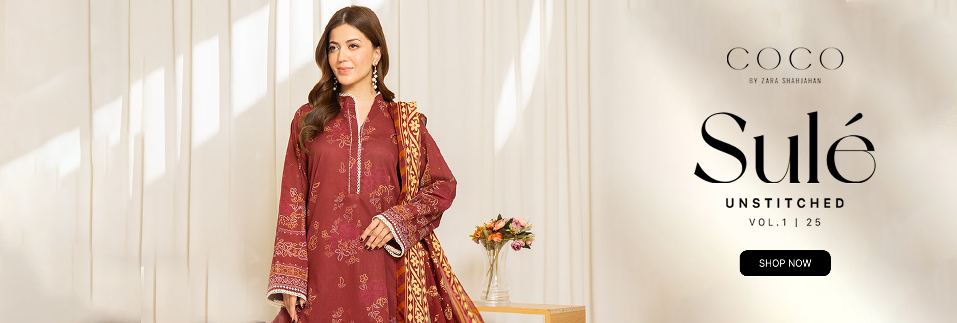 Sule by Coco Zara Shahjahan Unstitched Lawn Collection 2025 Vol-01