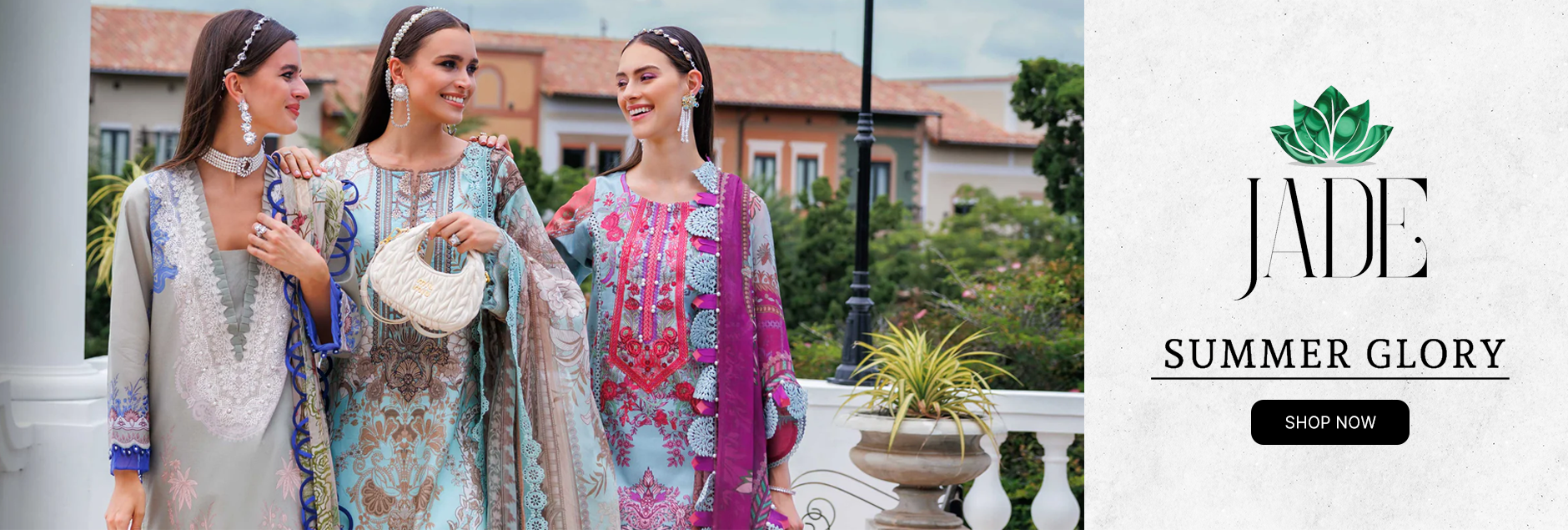 Summer Glory By Jade Unstitched Collection 2025