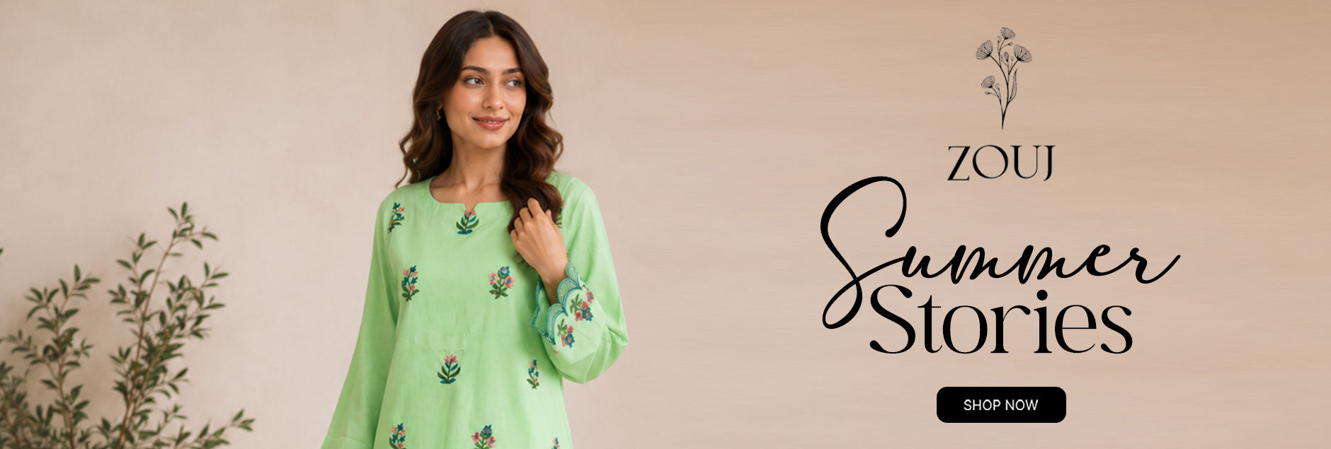 Zouj Summer Stories Stitched Collection 2026