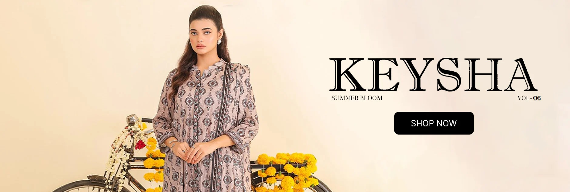 Summer Bloom By Keysha Printed Lawn Collection 2024 Vol-6