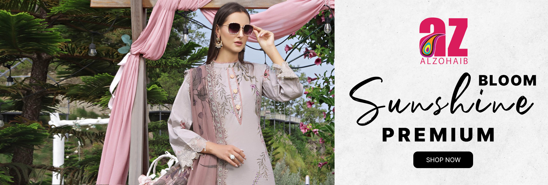 Sunshine Bloom By Alzohaib Premium Unstitched Edition 2025