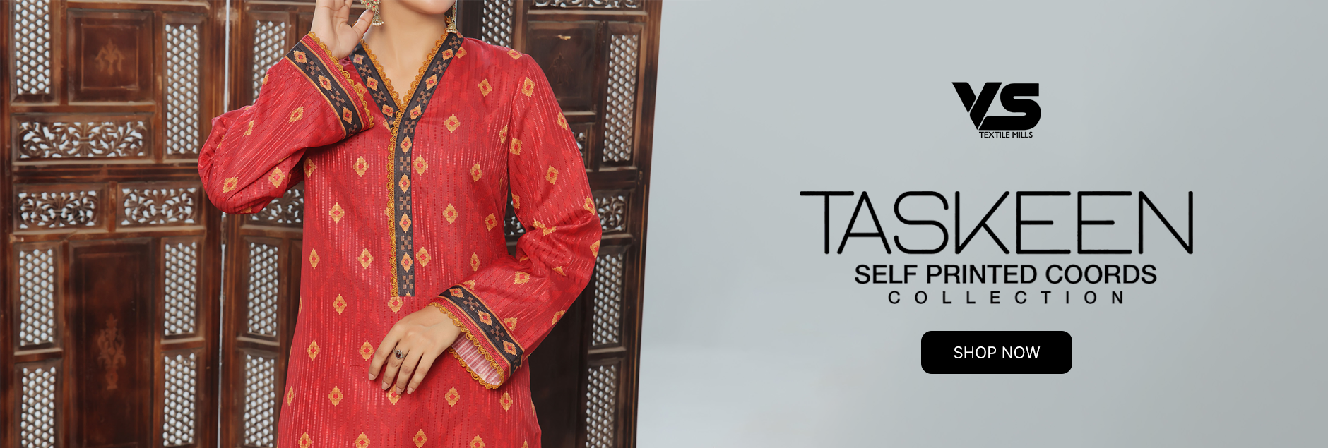 Taskeen By VS Textile Self Printed Coords Collection 2024