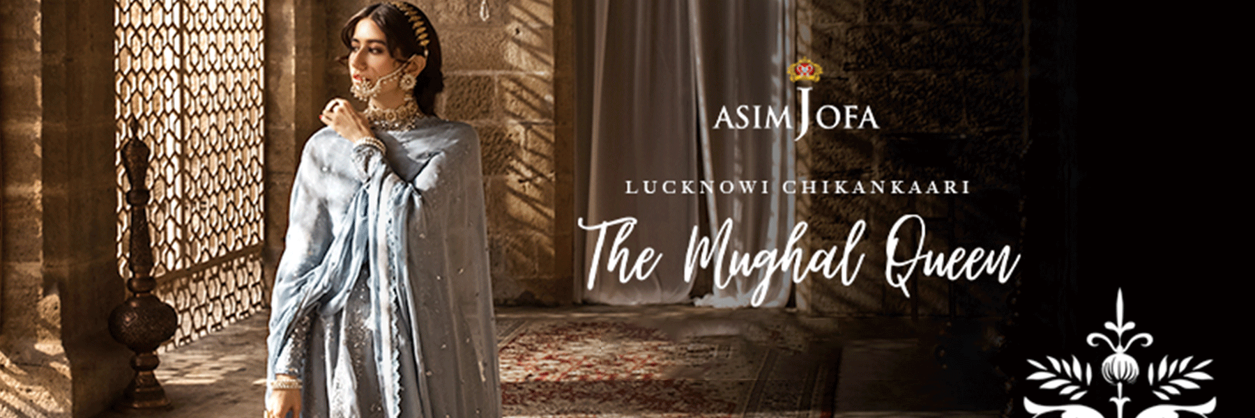 The Mughal Queen by Asim Jofa Lucknowi Chikankari Eid Edit 2023