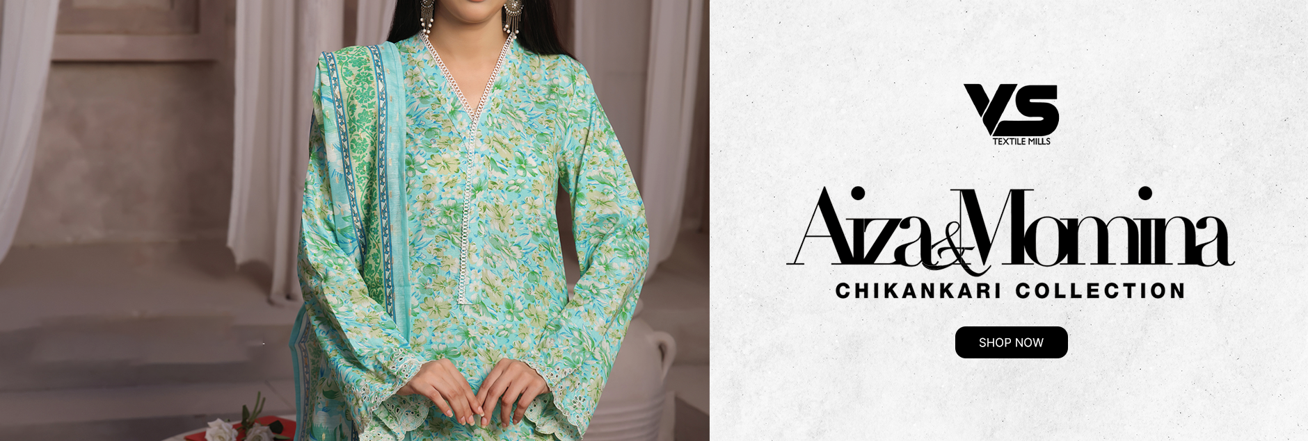 Aiza & Momina By VS Textile Chikankari Unstitched Collection 2024 Vol-03