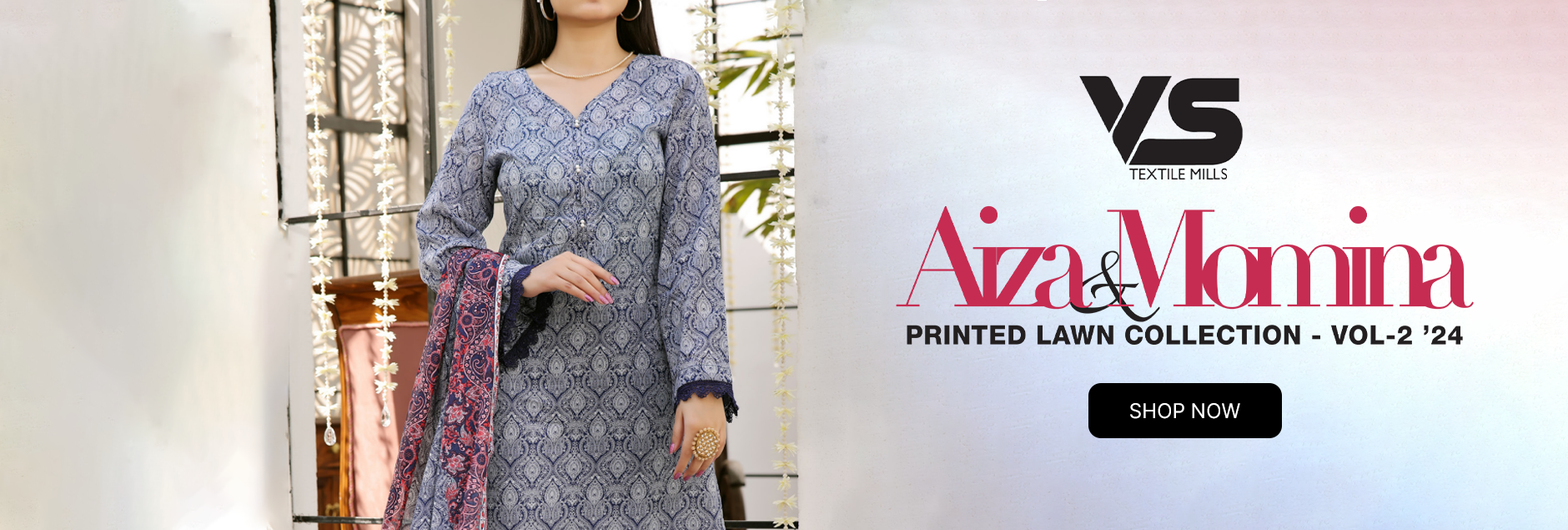 Aiza & Momina By VS Textile Printed Lawn Collection 2024 Vol-2