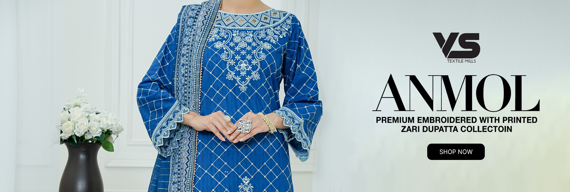Anmol By VS Textile Premium Embroidered Unstitched Collection 2025