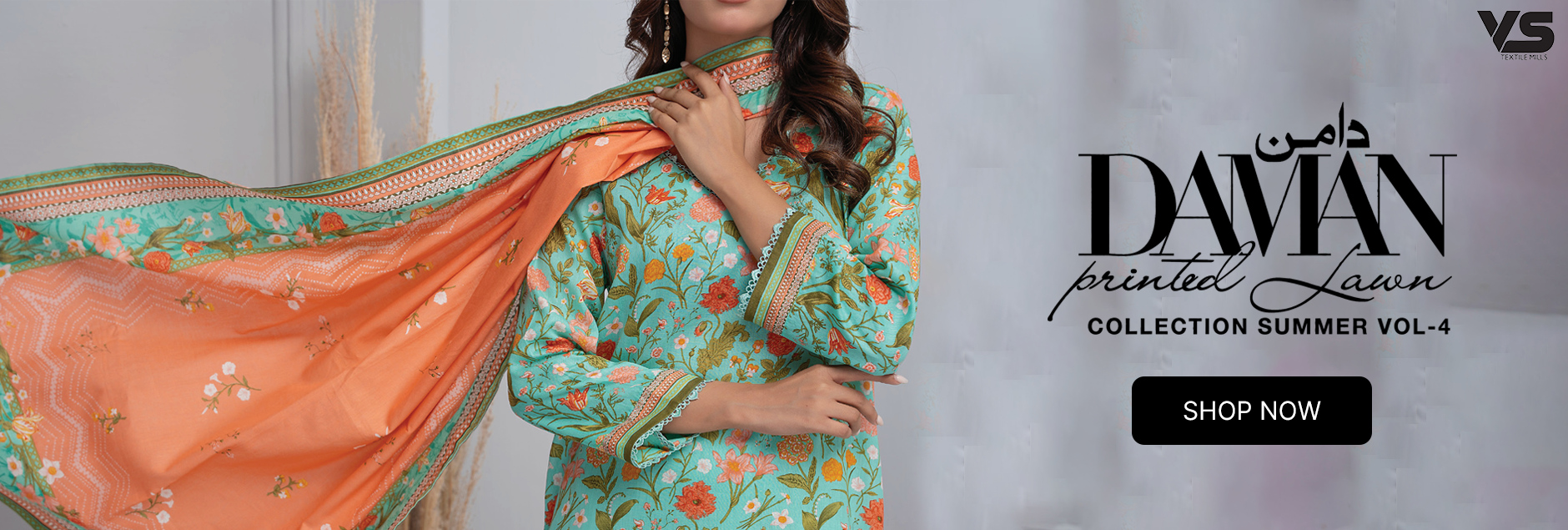 Daman By VS Textile Printed Lawn Collection 2024 Vol 04