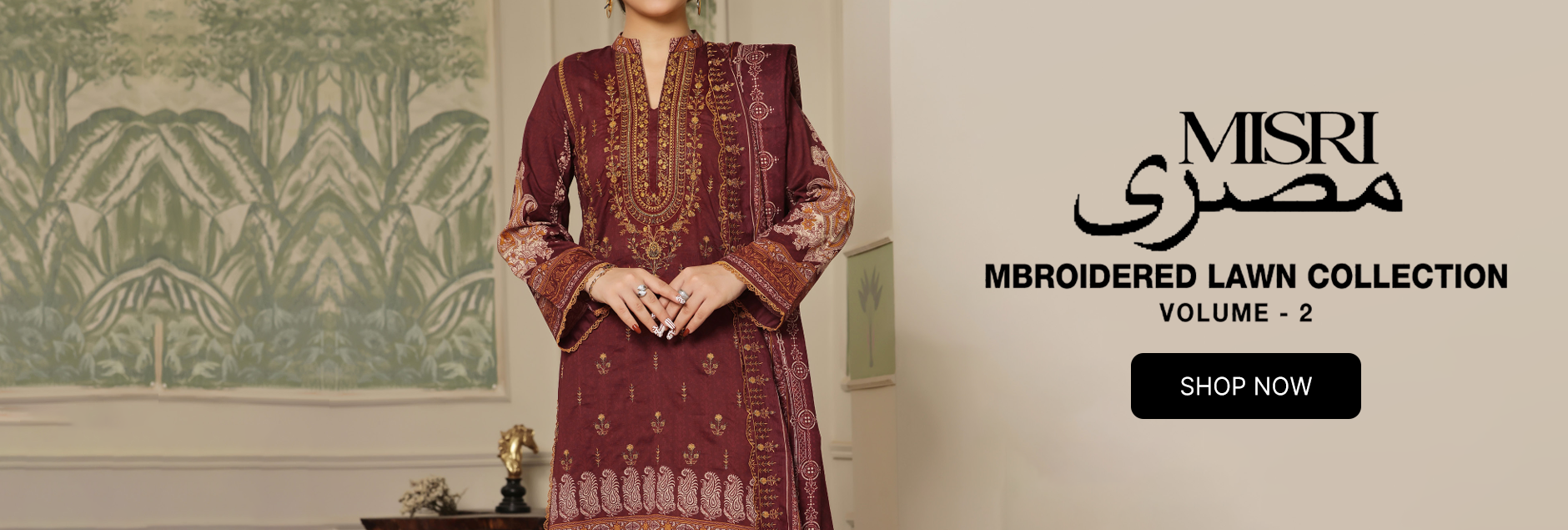 Misri By VS Textile Digital Embroidered Lawn Collection 2024 Vol 02