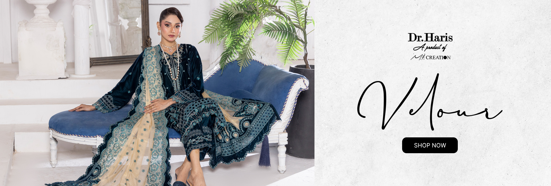 Velour by Schick Unstitched Embroidered Velvet Collection 2024