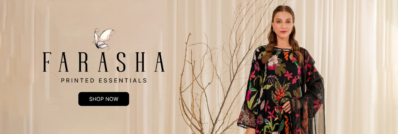 Farasha Printed Essentials Summer Collection 2024