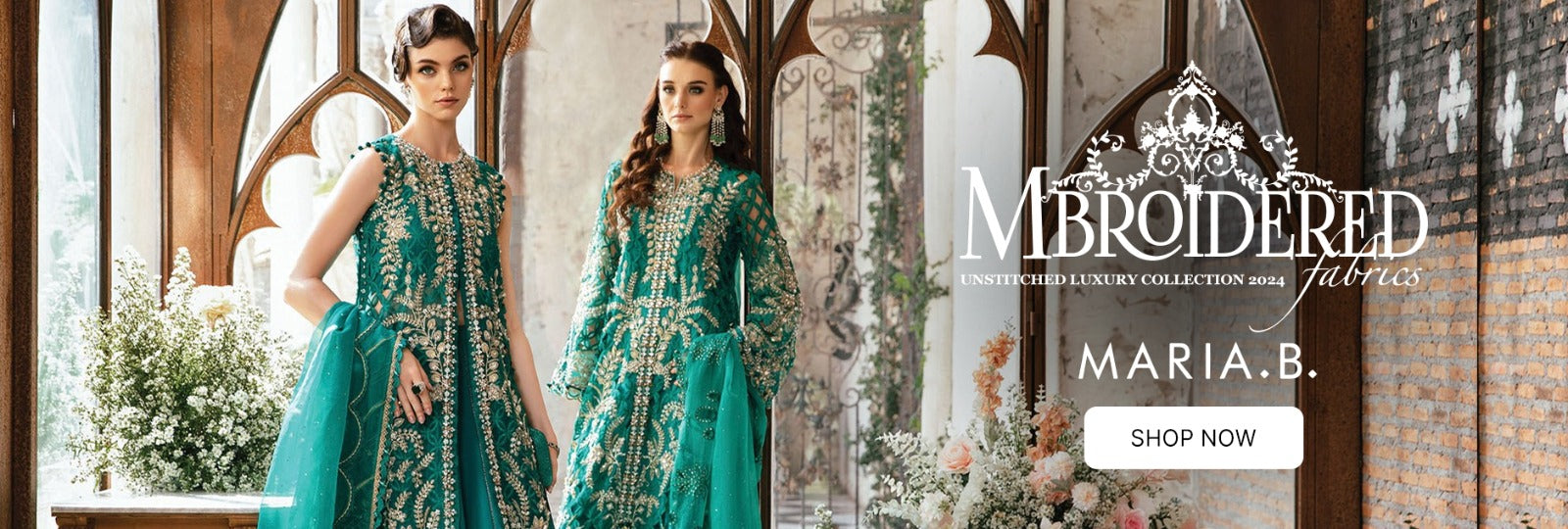 Mbroidered By Maria B Unstitched Luxury Collection 2024