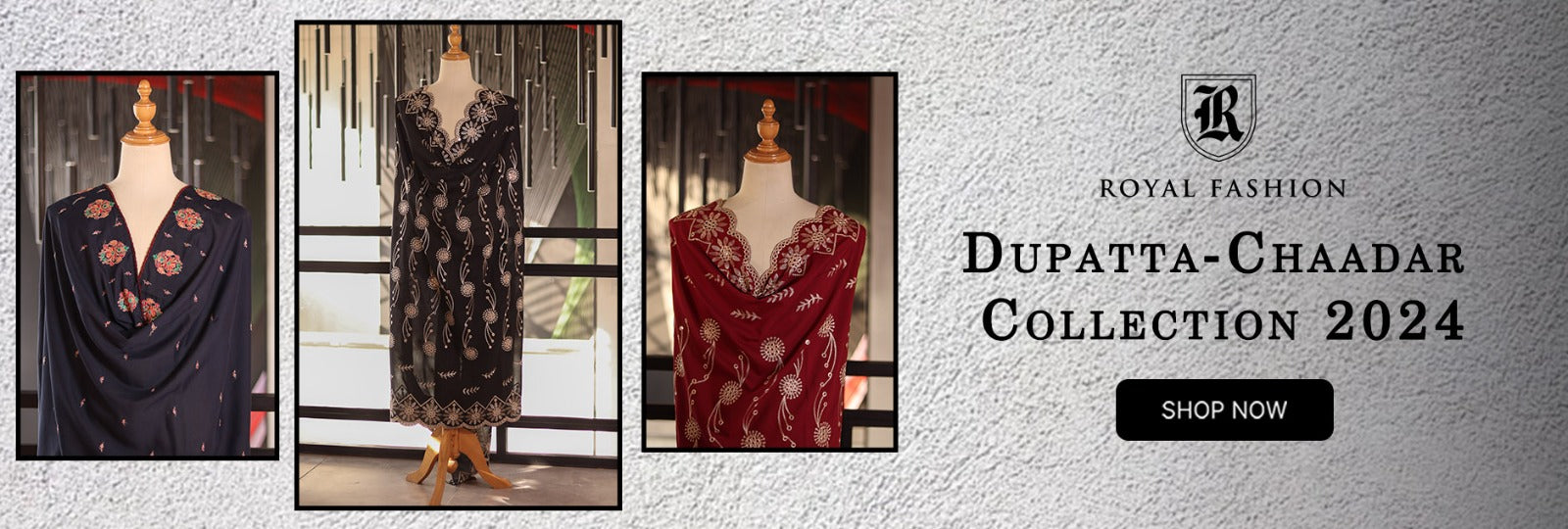 Royal Fashion Dupatta / Chaadar Stitched Collection 2024