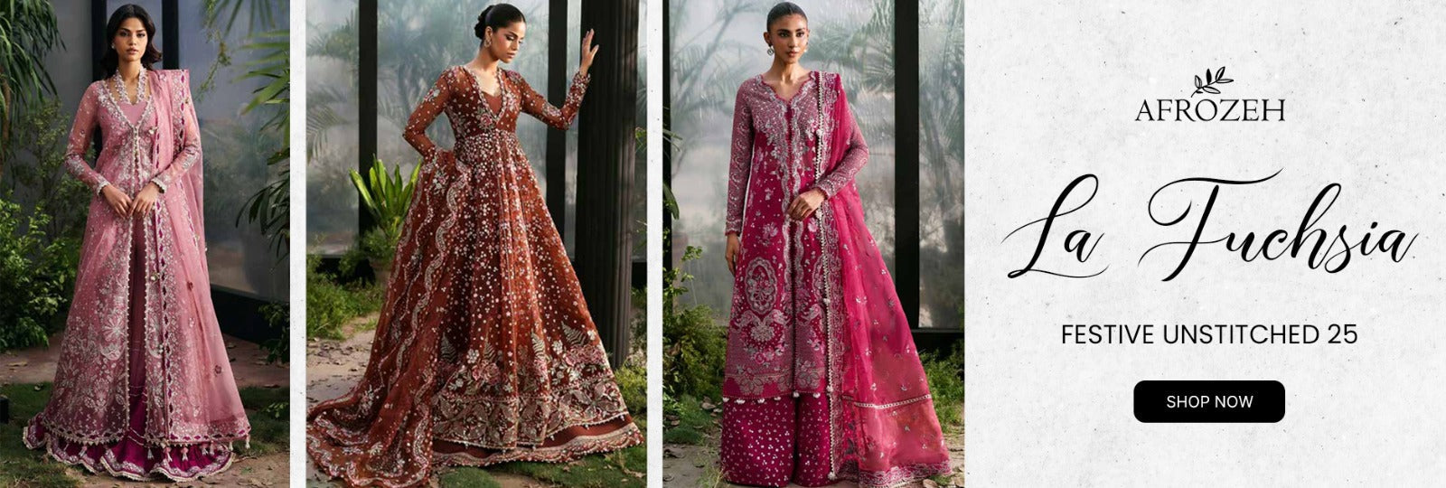 La Fuchsia By Afrozeh Festive Unstitched Collection 2025 Vol-01