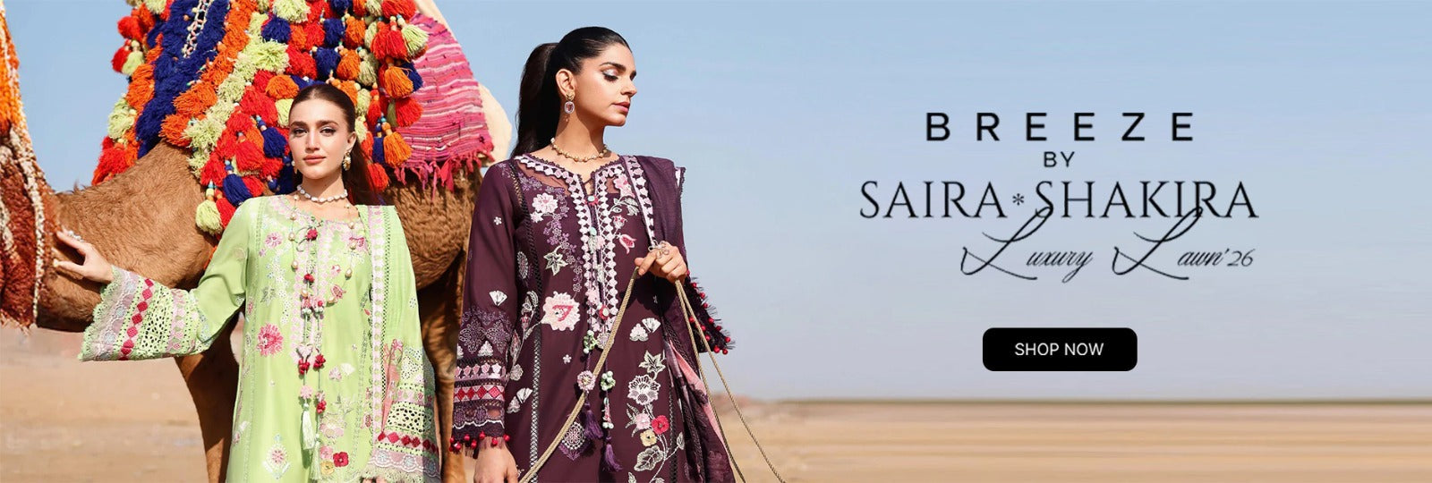 Breeze By Saira Shakira Luxury Lawn Unstitched Collection 2026