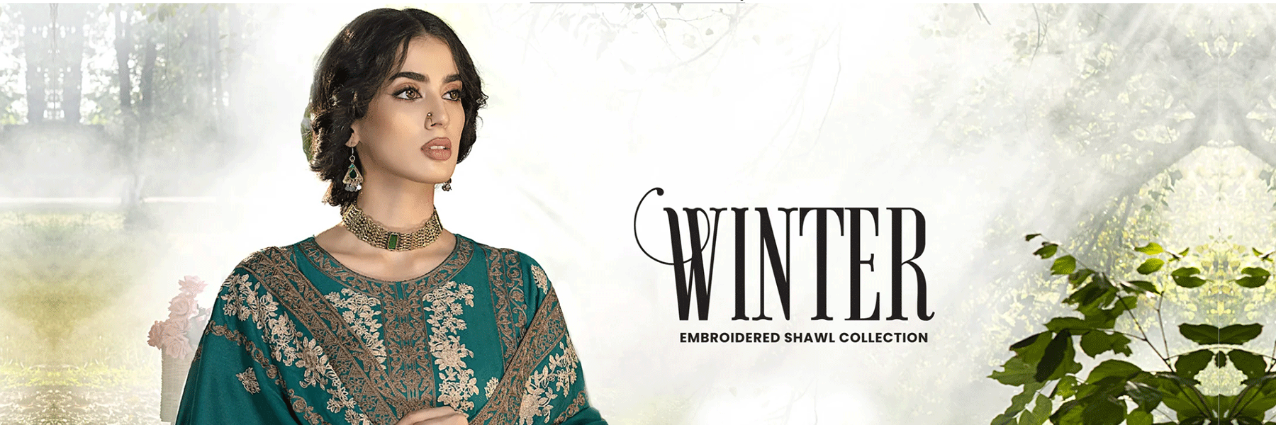 Winter Embroidered Shawl Collection