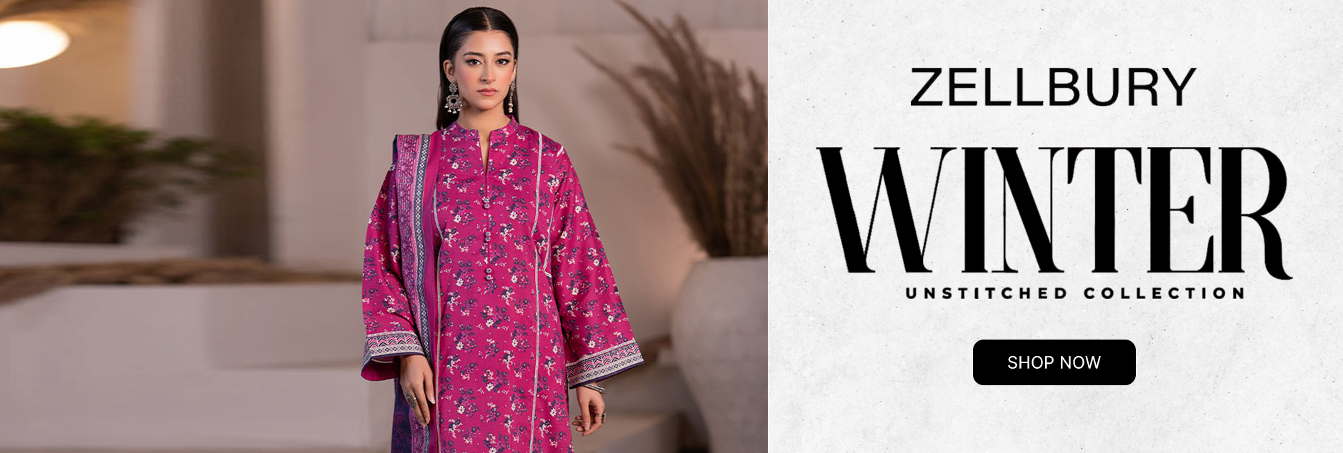 Zellbury Winter 3 Piece Unstitched Collection 2025