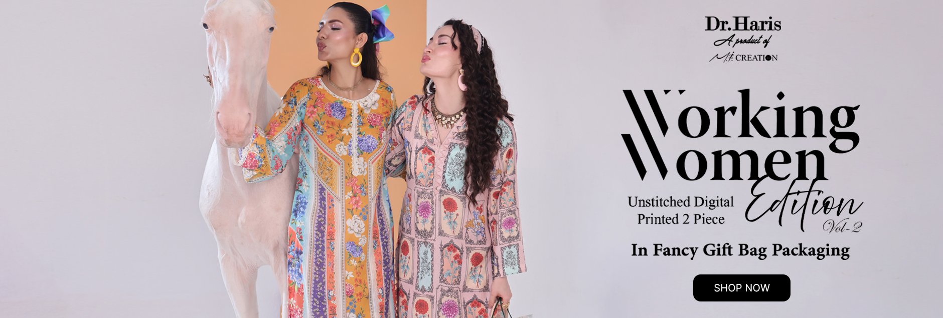 Working Women By Schick Digital Printed 2Pcs Unstitched Edition 2025 Vol-02