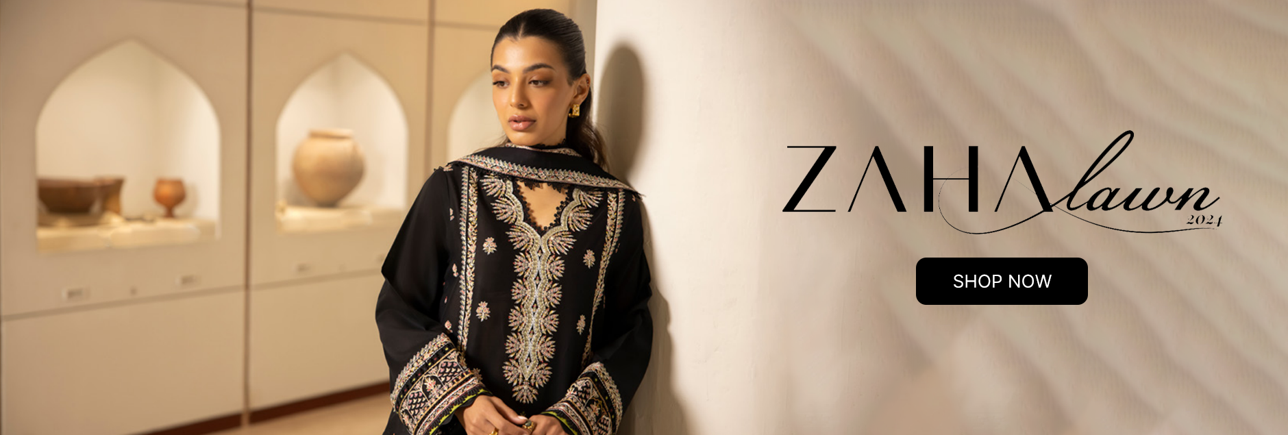 Zaha By Khadija Shah Embroidered Lawn Collection 2024