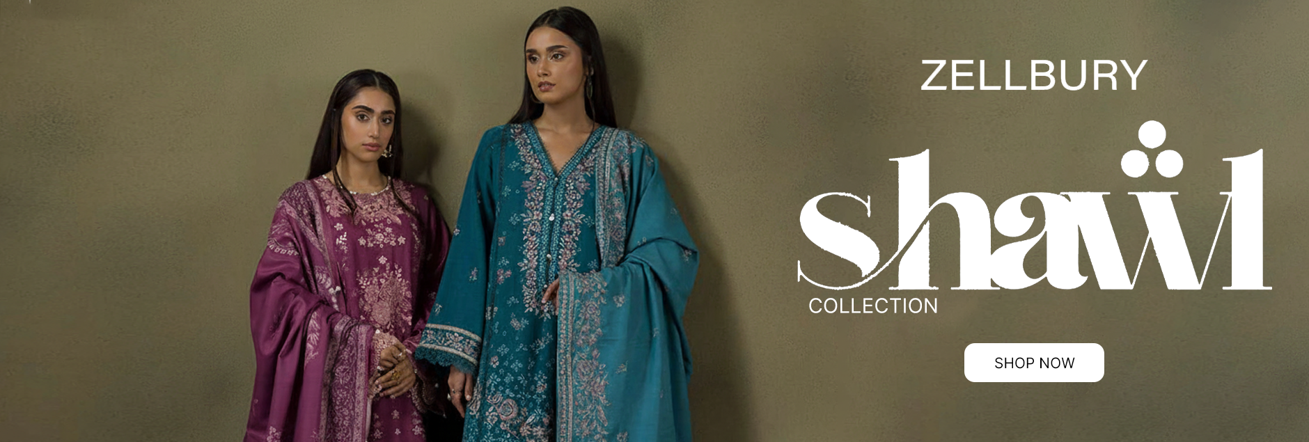 Zellbury Winter Shawl Unstitched Collection 2025