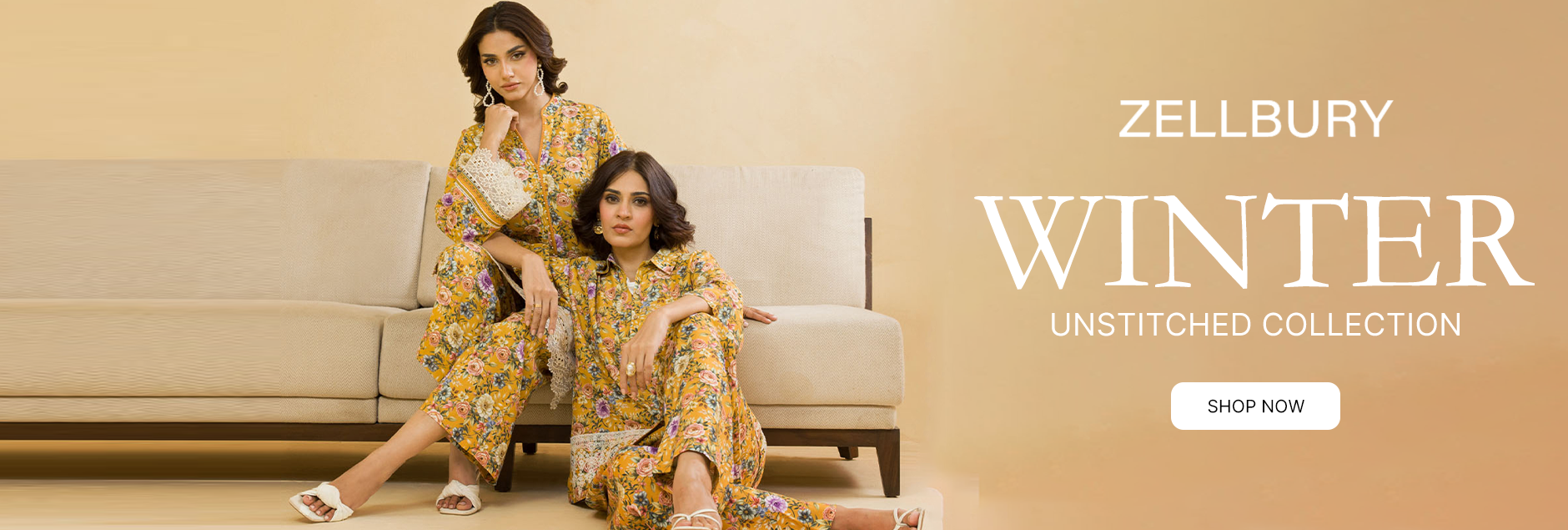 Zellbury Viscose & Linen Winter Unstitched Collection 2025