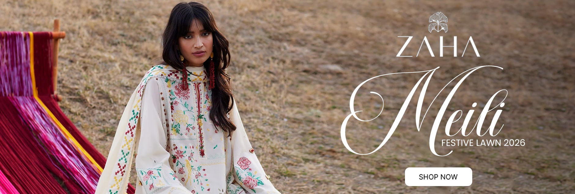 Zaha By Khadijah Shah Meili Festive Lawn Unstitched Collection 2026