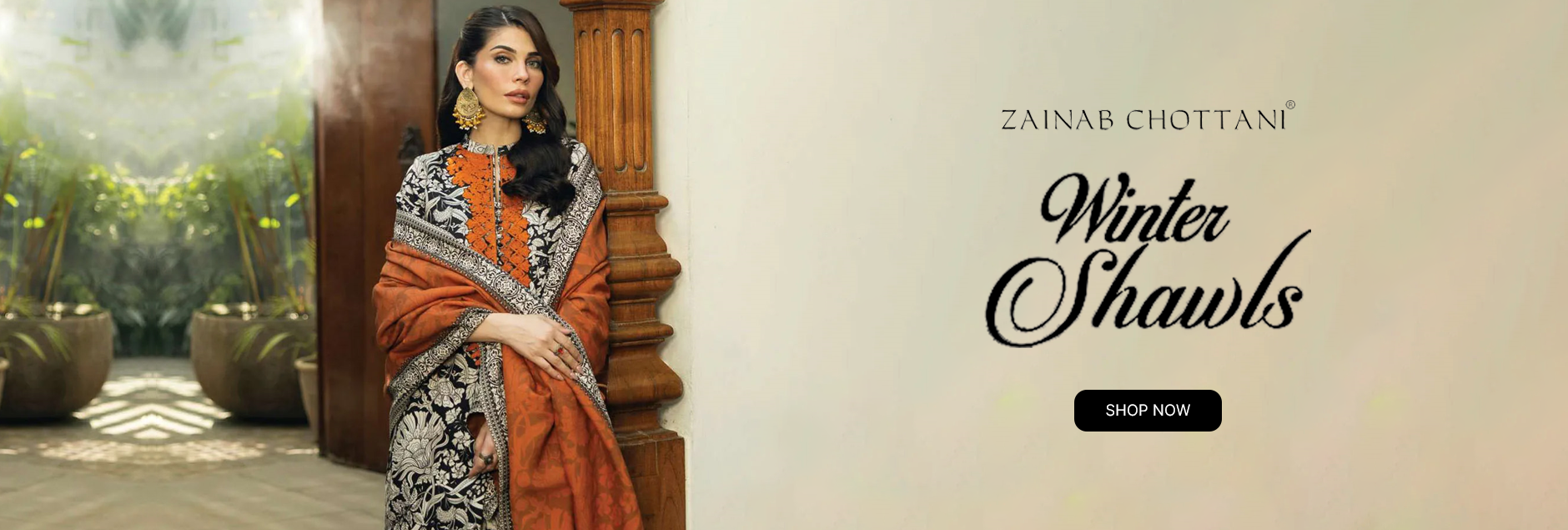 Zainab Chottani Winter Shawls Unstitched Collection 2024