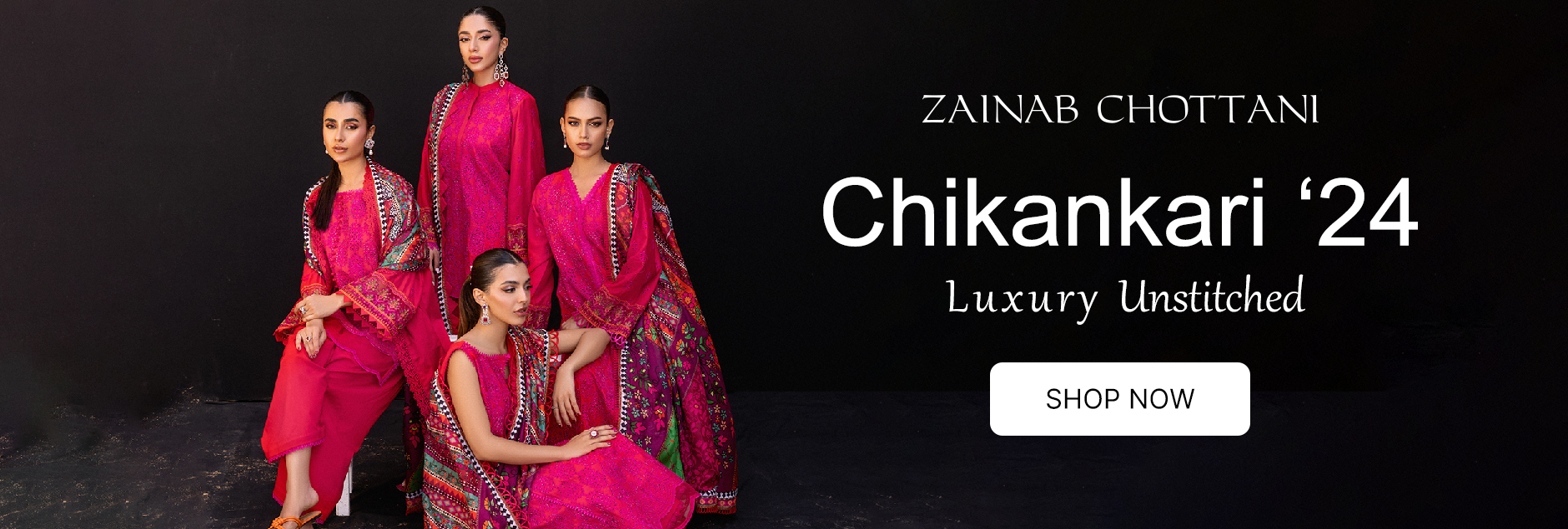 Zainab Chottani Chikankari Luxury Unstitched Collection 2024