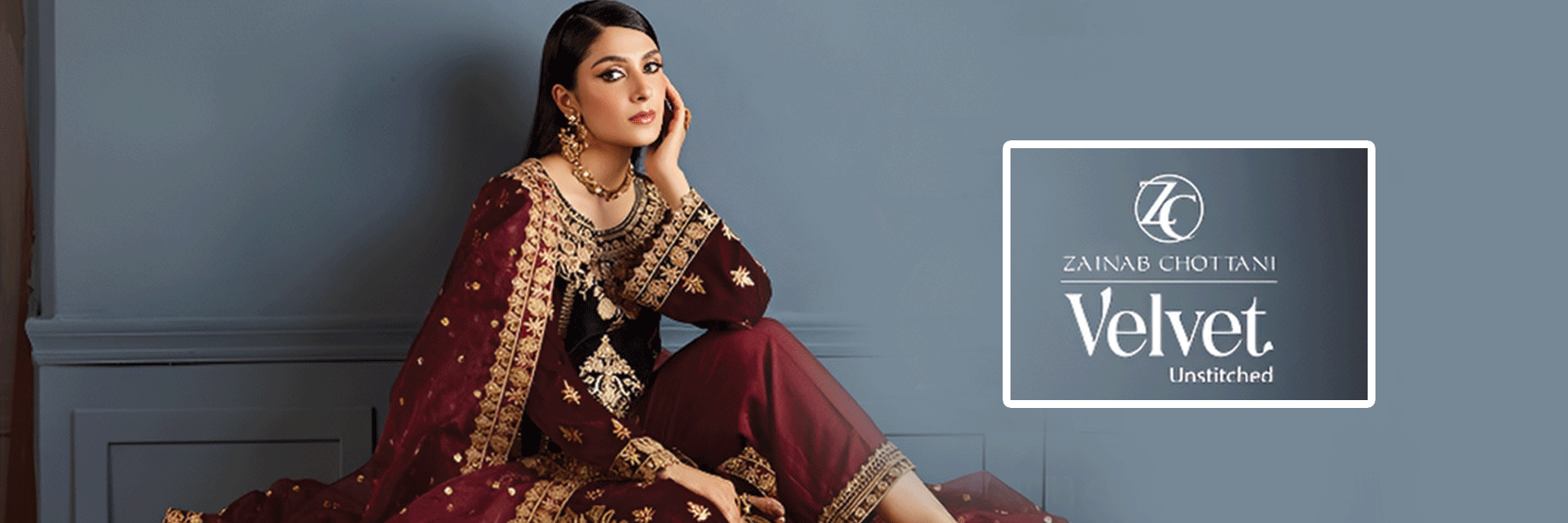Zainab Chottani Velvet Collection 2023