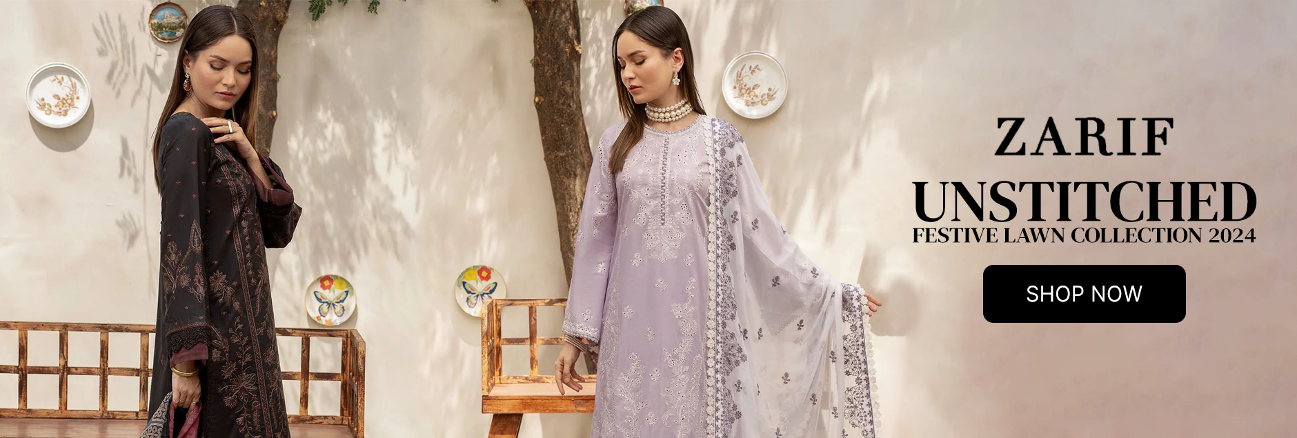 Zarif Festive Embroidered Lawn Collection 2024