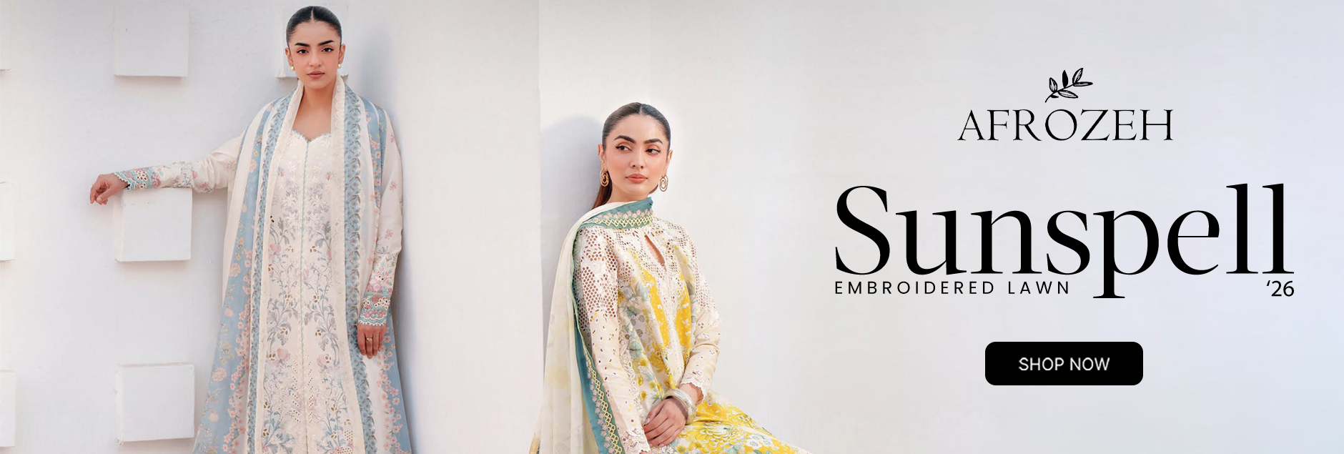 Sunspell By Afrozeh Embroidered Lawn Unstitched Collection 2026