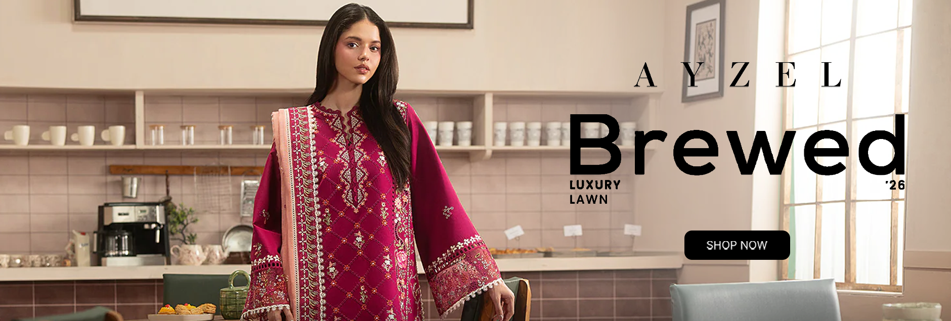 Brewed By Ayzel Luxury Lawn Unstitched Collection 2026