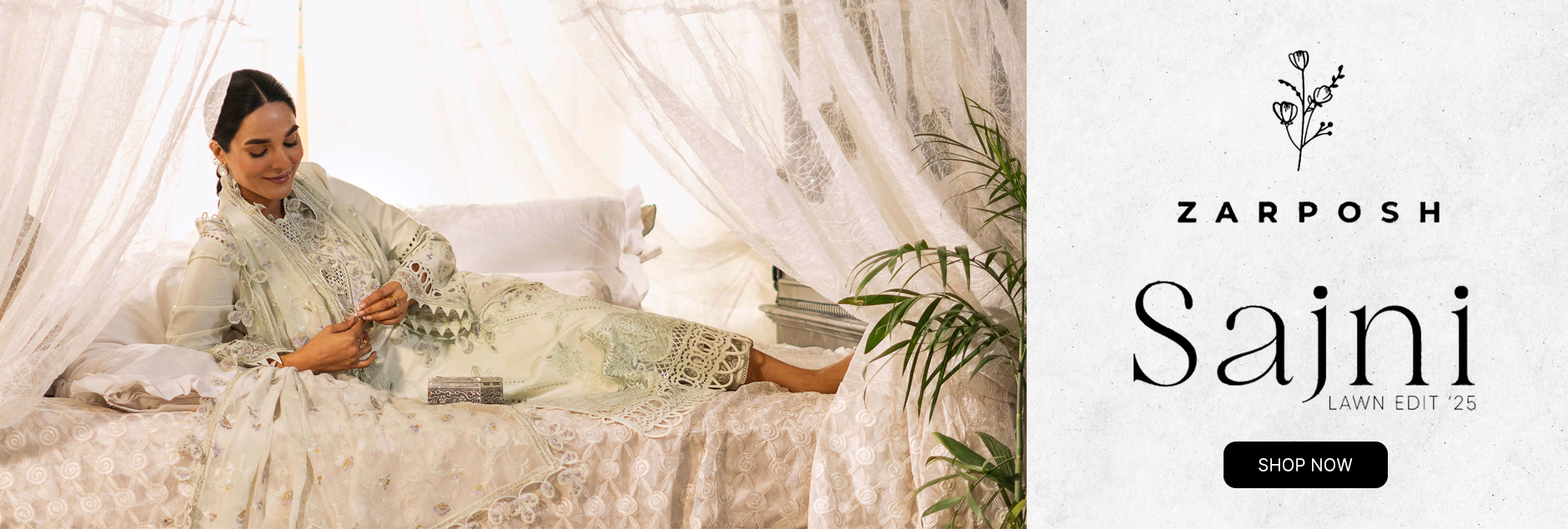 Sajni By Zarposh Lawn Unstitched Edit 2025