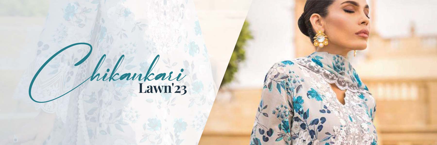 Afrozeh Festive Chikankari Lawn Collection 2023