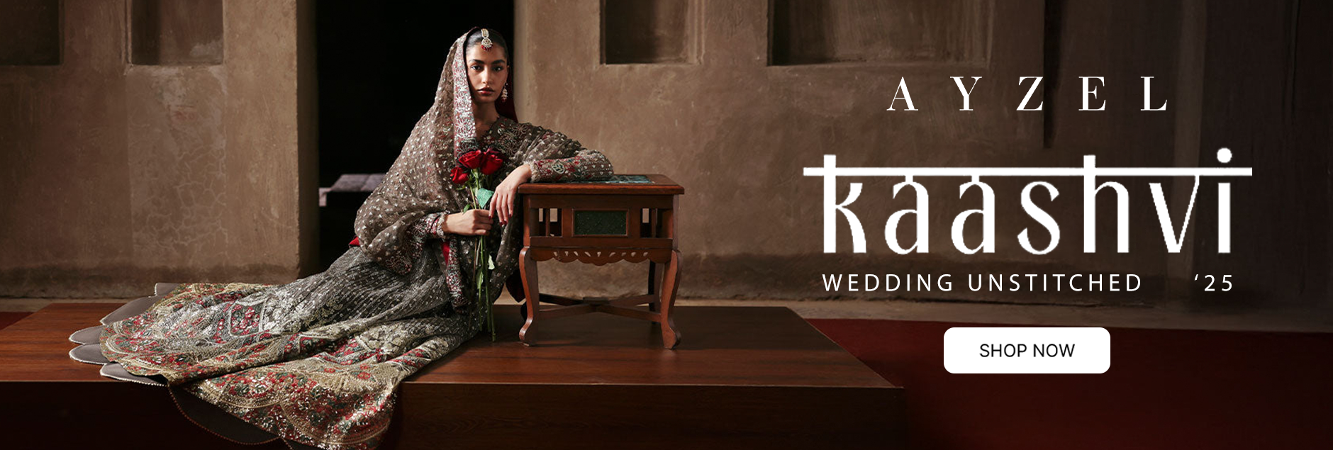 Ayzel By Afrozeh Kaashvi Wedding Unstitched Collection 2025