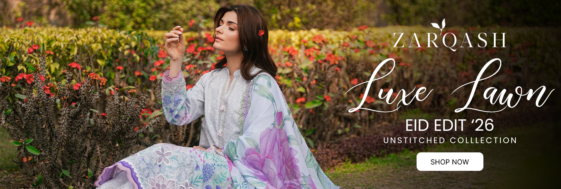 Eid Luxe By Zarqash Lawn Unstitched Edit 2026